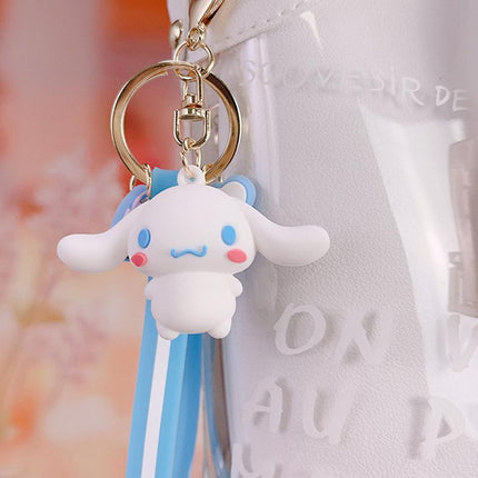 Cute Keychain Cartoon Animation Keyring Melody Kuromi Purin Pendant Accessories AU - Aimall