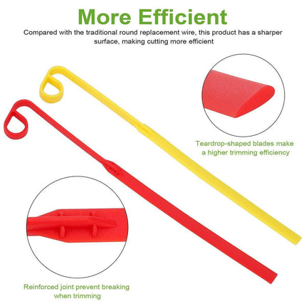 10X Highly Visible Replacement Flexible Line Blades For Aero-Flex Trimmer Edgers