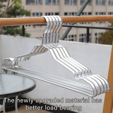 10PCS Metal Clothing Hangers Anti-slip Aluminium Alloy Drying Rack Coat Hanger