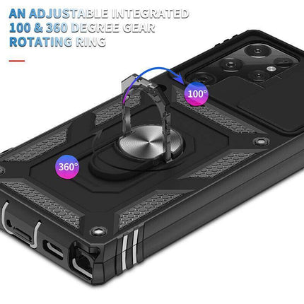Black Shockproof Ring Case For iPhone 13 Pro Max 12 Pro Max Mini 11 Pro Max - Aimall