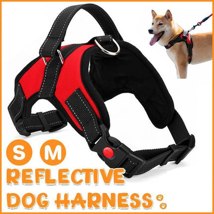 S-M Front Range No-Pull Dog Harness Vest Adjustable Outdoor Handle Puppy Pet - Aimall