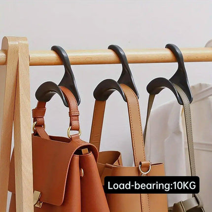10PCS Wardrobe Plastic Storage Rack Hook Multi-Purpose Hanger Tie Scarf Holder