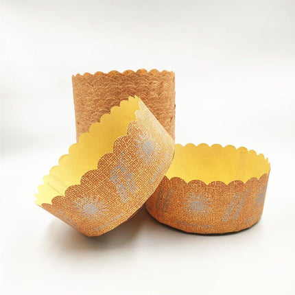 100PCS High Temperature Kraft Paper Bread Cupcake Holder Resistant Paper Cup