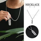 Hip-Hop Titanium Steel Pendant Necklace Letter Scooter Design Sweater Chain
