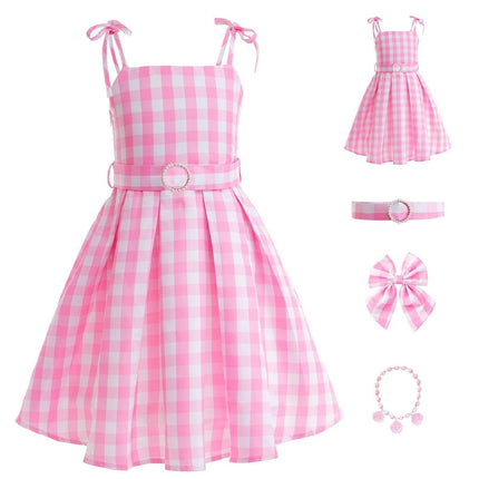 Barbie costume 2023 live action movie Barbie dress Child AU - Aimall