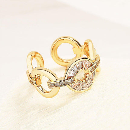 Adjustable Circle Ring Opening Fashion Jewellery Women Trendy Accessories