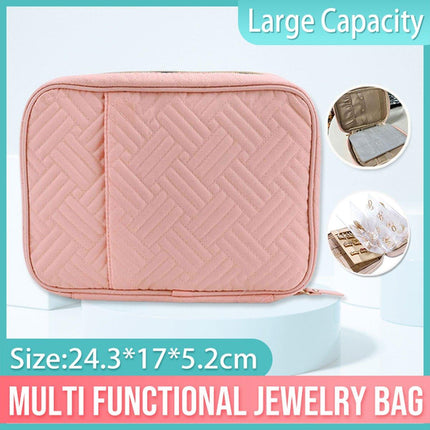 Elegant Travel Jewellery Organiser Portable Clutch Bag Storage Case for Women