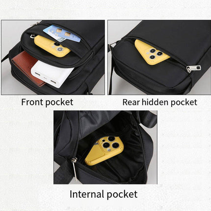 Mens Crossbody Shoulder Bag Travel Messenger Bag Casual Handbag for Boys and Men