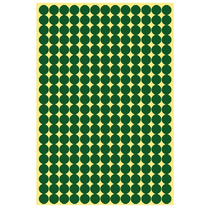 8/13/25/50mm Colour Sticker Dots Adhesive Round Labels Circular Scrapbooking Green - Aimall
