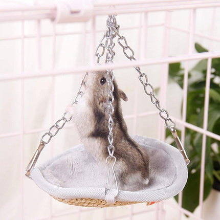 Hanging Hamster Hammock Small Pet Nest Swing Bed for Mouse Rat Four Seasons Use