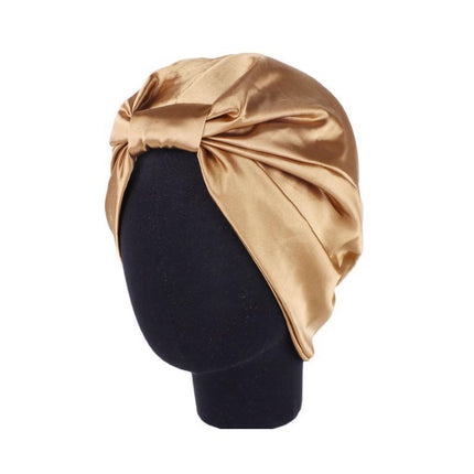 Imitated Silk Sleeping Cap Sleep Hat Womens Night Hair Styling Care Bonnet Wrap - Aimall