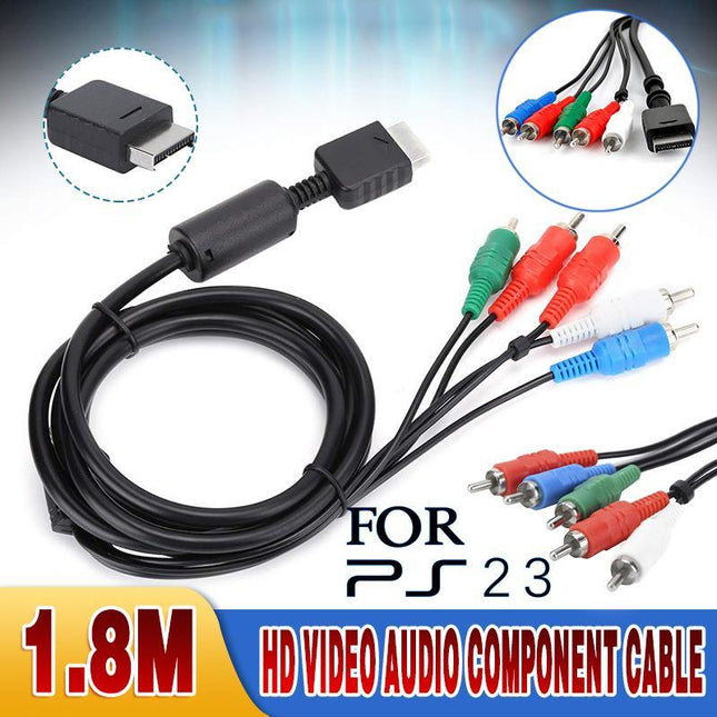 1.8M HD AV VIDEO AUDIO COMPONENT CABLE for SONY PS2 PS3 Playstation 2 3 - Aimall