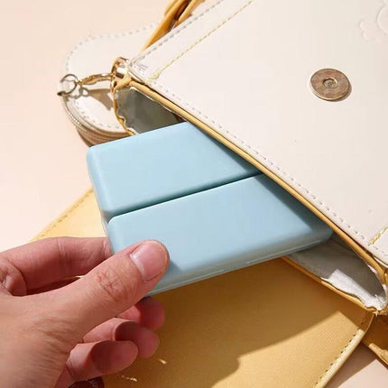 4PCS Weekly Pill Organizer Seven-Day Magnetic Folding Medicine Box Travel Case