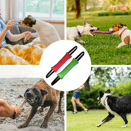 Cloth Bite Stick Teether Dog Training Bite Stick Durable Chew Toy for Pets