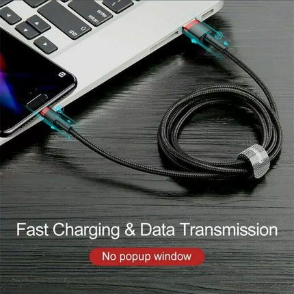 Baseus USB Charging Cable Data Charger Cord For iPhone 13 12 11 XS XR 8 7 iPad 1PC 2M - Aimall