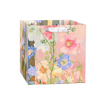 10pcs Floral Oil Painting Tote Bags Gift Packaging for Chinese Valentine's Day