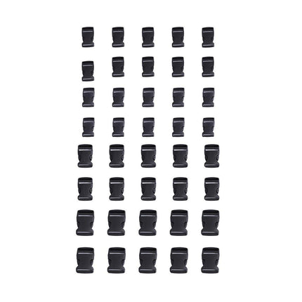 10pcs Black Plastic Buckle Clips for School Bag Backpack Strap Multifunctional