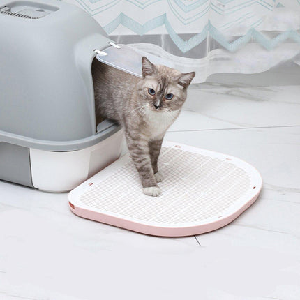 Anti Spill Cat Litter Mat Double Layer Pet Toilet Mat for Litter Box