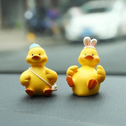 Creative Mini Cartoon Lamb Resin Figurines Duck Ornament Statue Miniatures - Aimall