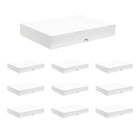 Premium Shirt Packaging Boxes 350g White Cardboard 2Sizes Easy Storage Flat Pack