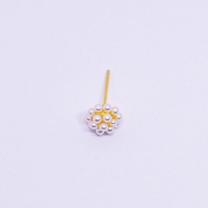 Elegant Simple Mini Pearl Stud Earrings for Girls Delicate Sweet Jewelry Gift