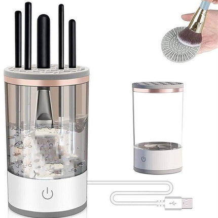 Automatic Electric Makeup Brush Cleaner Dryer Tool Fast Cleaning Machine Kit Set
