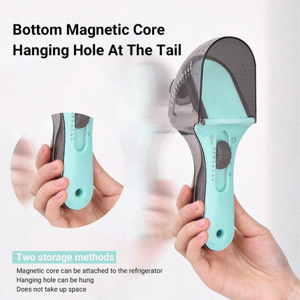 Pet Food Measuring Spoon Adjustable Cat Dog Food Shovel Pet Food Spoon Supplies