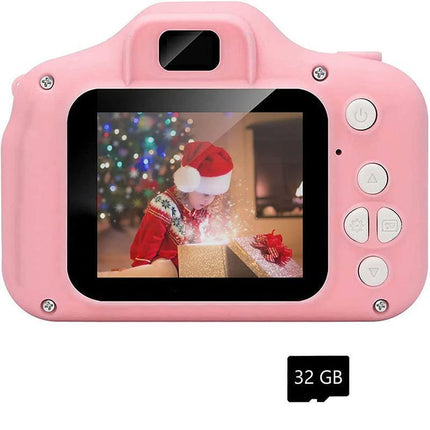 Mini Digital Children Camera HD 1080P LCD Camera Toy Kids Gift + 32G TF Card - Aimall