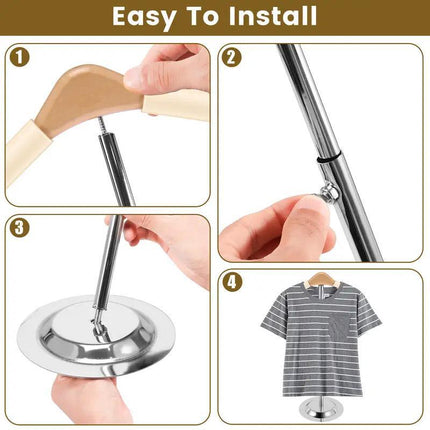 Adjustable Garment Display Rack Clothing Hanger Stand for Retail Shop Display