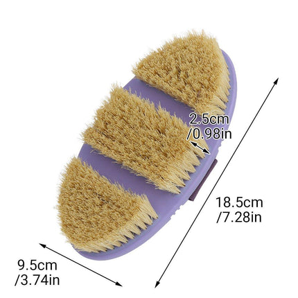 Oval Bendable Horse Grooming Brush Cleaning Shedding Massage Care Supplies