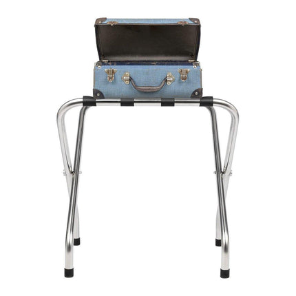 Stainless Steel Foldable Luggage Rack Hotel Room Portable Shelf Suitcase Holder