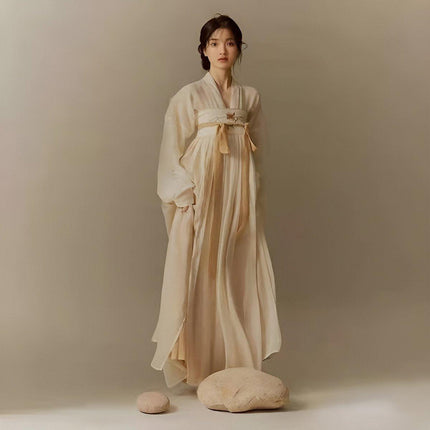 Hanfu Woman Ancient Style Chest-Length Skirt Daily Wear Traditional Outfit