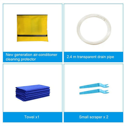 Wash Cover Air Conditioner Cleaning Bags Waterproof Wall Mounted Protectors Kits - Aimall