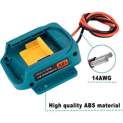 Battery Power Mount Connector Adapter For makita 18V Dock Holder with Cables - Aimall