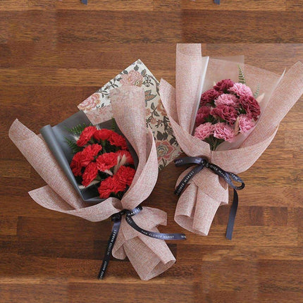 Coloured Linen Wrapping Paper Roll For Florist DIY Handmade Craft Material