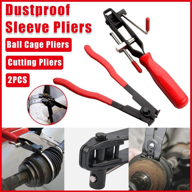 2PCS Auto Repair Tool Dust Jacket Tube Bundle Clamp Durable Car Hose Clamp