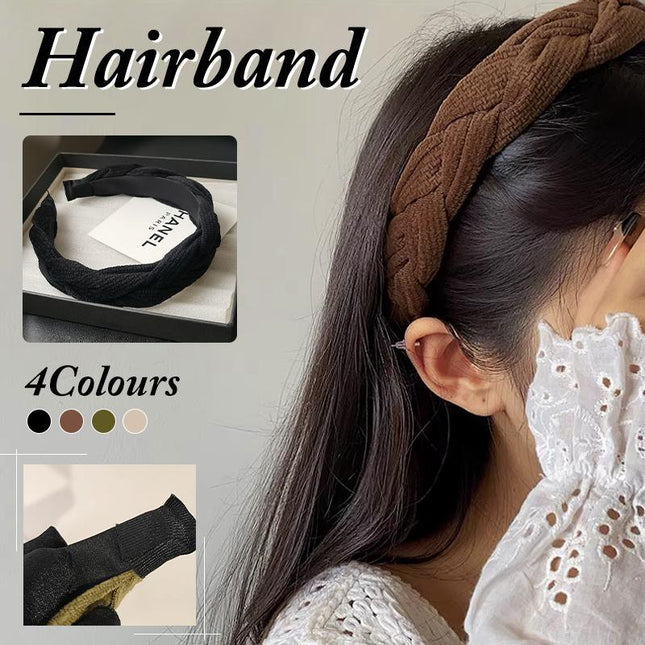 4Colours Women Braided Plait Plaited Elastic Hair Accessories Band Headband - Aimall