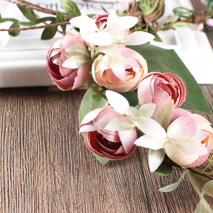 Bridal Floral Headdress Flower Crown Vacation Beach Wedding Simulation Hair Band