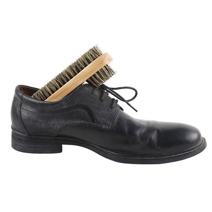 Double Sided Leather Shoe Polish Brush Oval Oiled Scrub Shoe Cleaning Tool