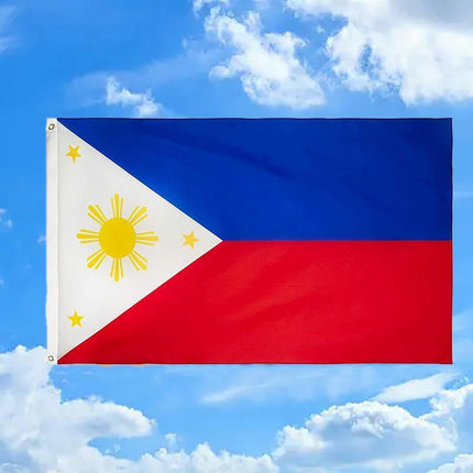 Large Philippines Filipino Flag Heavy Duty Outdoor 90 X 150 CM - 3ft x 5ft - Aimall