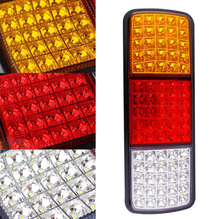 2pcs 75 LED Tail Lights 12V Brake Reverse Indicator Ute Trailer Truck Boat