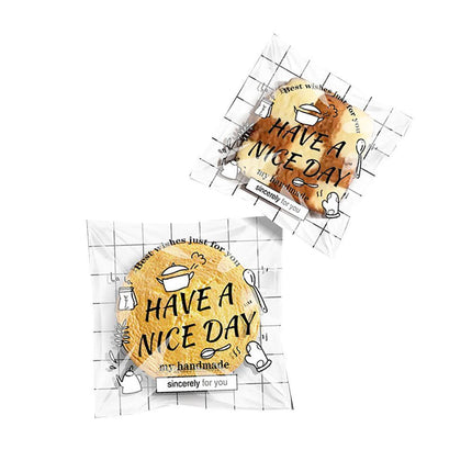 500 Pack Self Adhesive Cookie Packaging Bags Vibrant Designs OPP Material