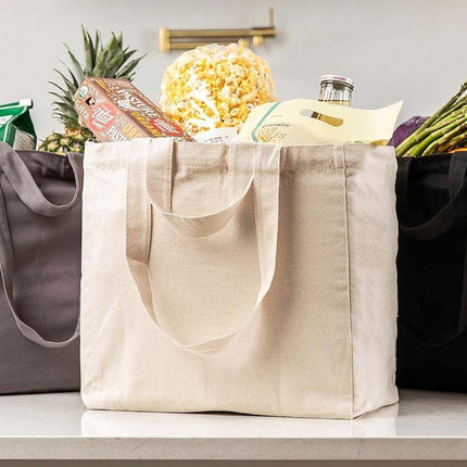 3pcs Casual Shoulder Bag Large Capacity Canvas Tote Bag for Shopping Life Use