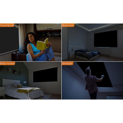 Portable Blackout Curtains for Sunscreen Window Shades Light Blocking Drapes