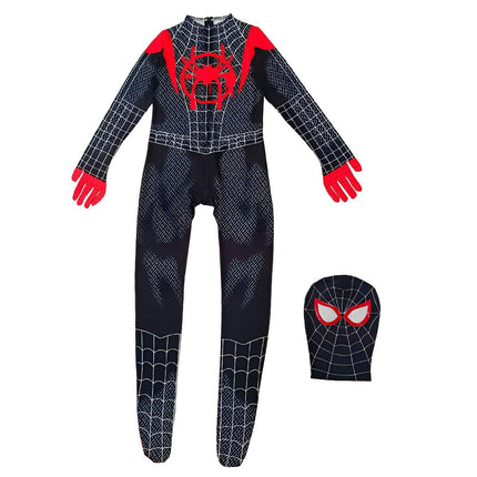 Spider Man Jumpsuit Set Miles Clothes Expedition Adult Kids Halloween Costume Gwen AU - Aimall