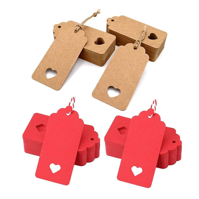 200pcs Valentines Day Love Cards Party Favors Birthday Gift Tags Decoration