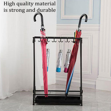 Home Umbrella Storage Rack Stand Organiser for Rain Gear Entryway Umbrella Shelf