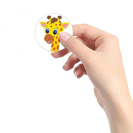 2 Rolls Animal Thank You Stickers for Toy Packaging and Decorative Gift Labelling