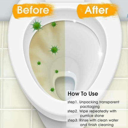 Pumice Stone Wand Tile Cleaning Stains Brush Cleaner Tool Toilet Bowl Bathtub