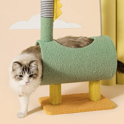 Climbing Frame Cat Scratching Post Jumping Platform Pet Toys for Cats and Kitten